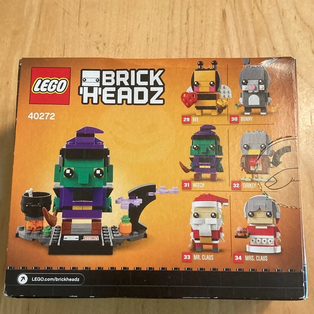 Lego BrickHeadz Witch Building Set - Green, Purple, Black, New In Box,Never Used